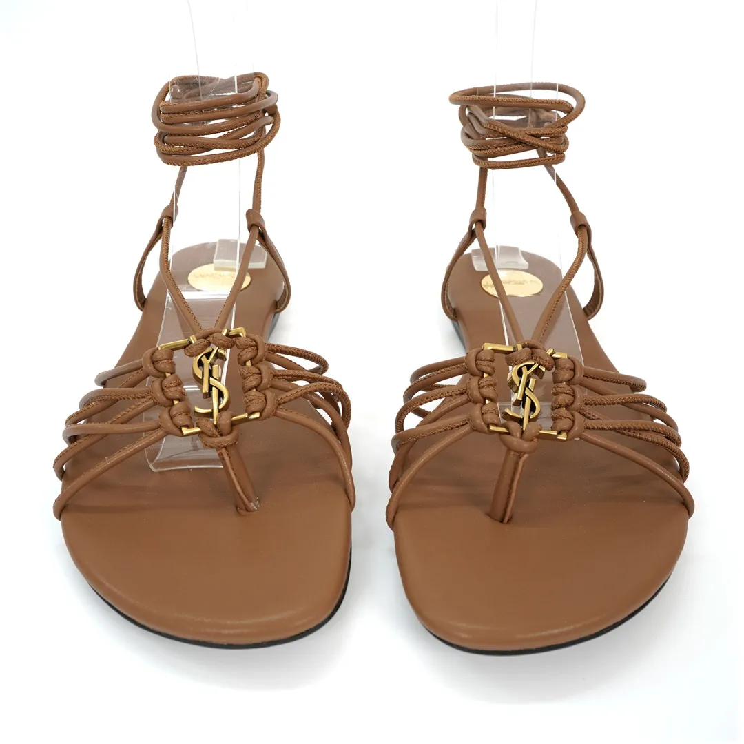 👟👟Ex-factory price 520👟👟 Yves Saint Laurent (YSL for short) - Design style: It adopts the classic clip-on style, with multiple leather straps of different colors intertwined, showing a unique weaving feel. The strap design at the ankle adds sexiness and casualness. It is the highlight of fashionable holiday style or daily casual matching.   - Iconic element: There is a golden YSL classic letter logo decoration in the middle of the shoe body, which is highly recognizable and highlights the brand identity, injecting a high-end fashion sense into the simple sandals.   - Material and color: Leather is the main material, with a delicate texture. The colors such as brown and gold are retro and versatile, suitable for a variety of styles, showing the charm of French elegance and fashion. Size: 35-44 (42-44 is custom-made and cannot be returned or exchanged).